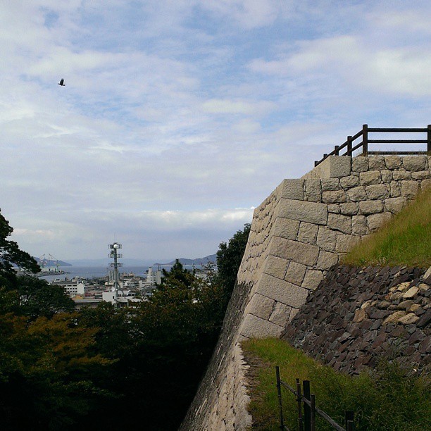 丸亀城からの瀬戸内海