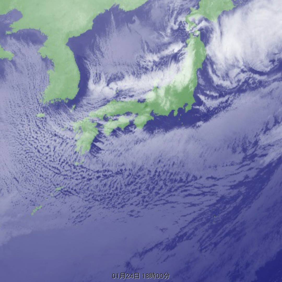 日本海にあった低気圧の中心がほぼ抜けたね。九州はすでに大変なことになってるみたいだけど、広島県南部もこれからどうなるか。