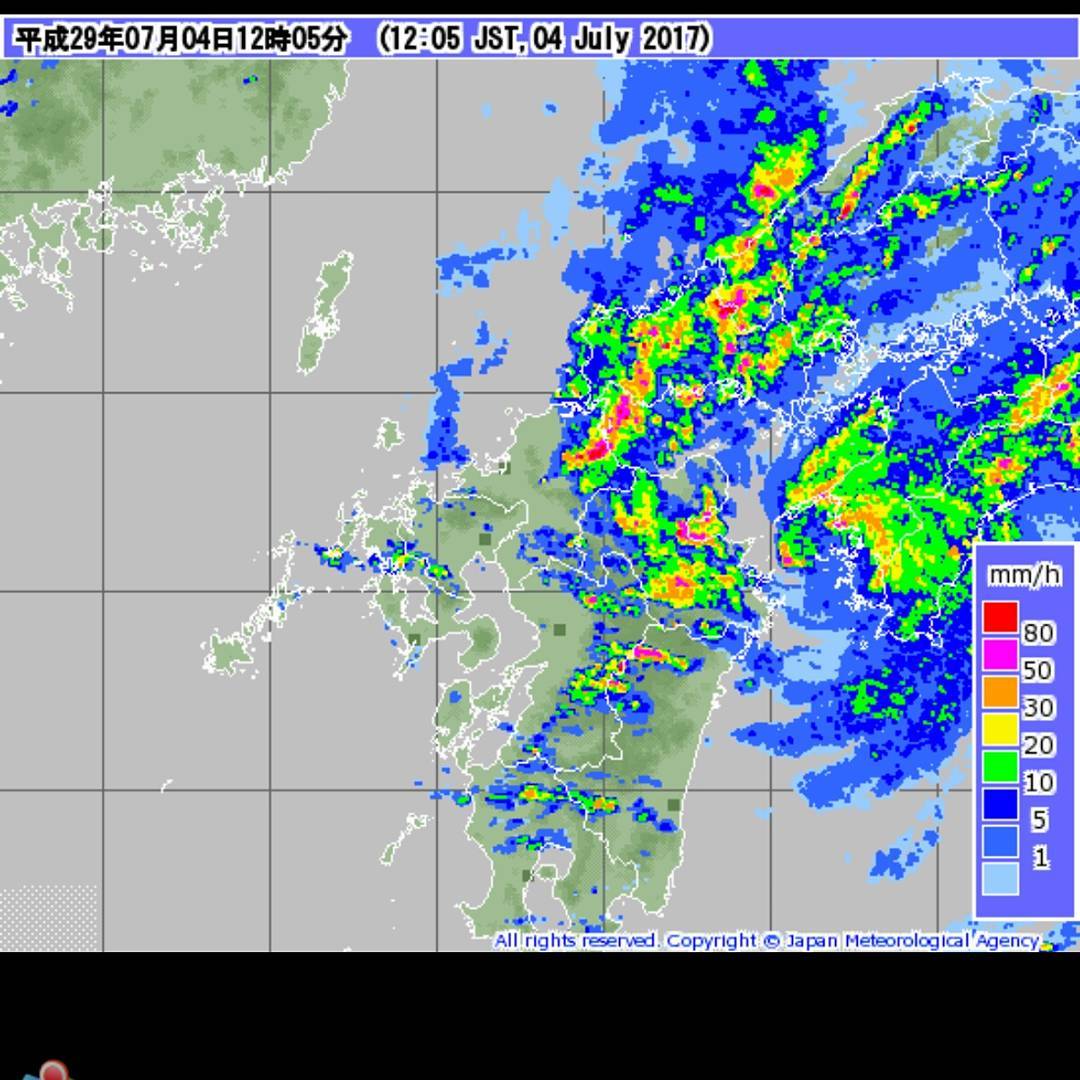 広島市はこれから雨が激しくなる感じ？